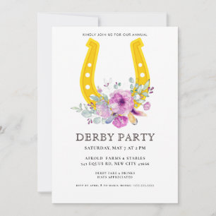 Modern Derby Party Invitation