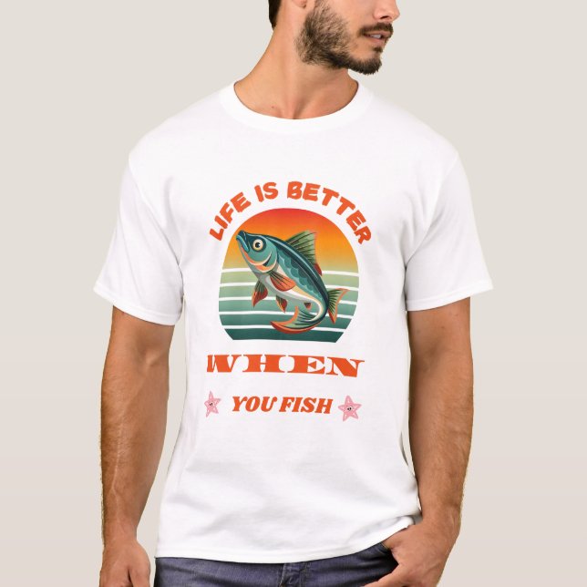 MODERN DESIGN FOR FISHERMEN T-Shirt (Front)