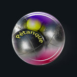 Modern design for Petanque 6 Cm Round Badge<br><div class="desc">A button to exchange,  collect,  reward teammates or make new friends.</div>