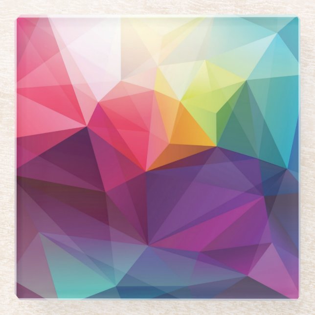 Modern Design Glass Coaster (Front)