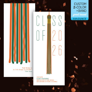 Modern Design Grad Announcement Colour-Editable