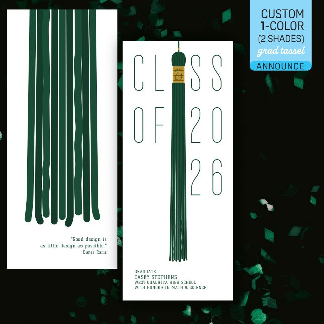 Modern Design Grad Announcement | Colour-Editable (Creator Uploaded)