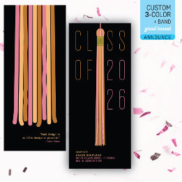 Modern Design Graduation Announcement | Color-Edit