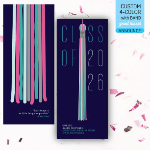 Modern Design Graduation Announcement Colour-Edi