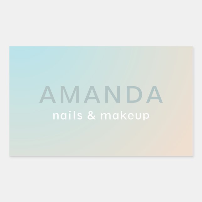 Modern design in Minimalist style Rectangular Sticker (Front)