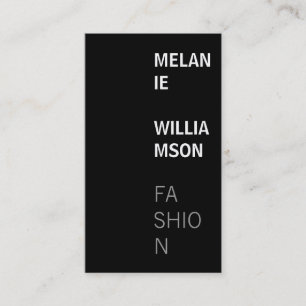 Modern Design (jet black) Business Card