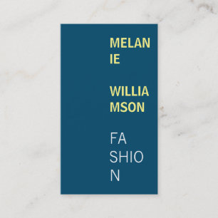 Modern Design (navy blue) Business Card