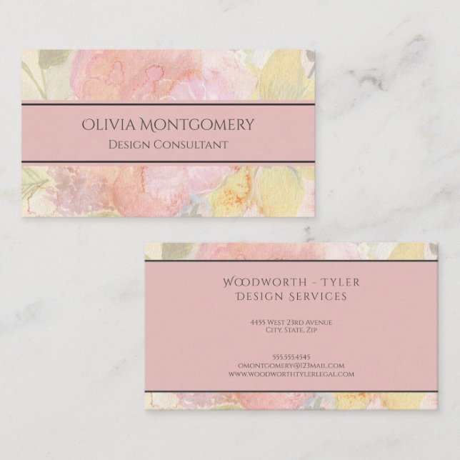 Modern Design Professional Business Card (Front/Back)