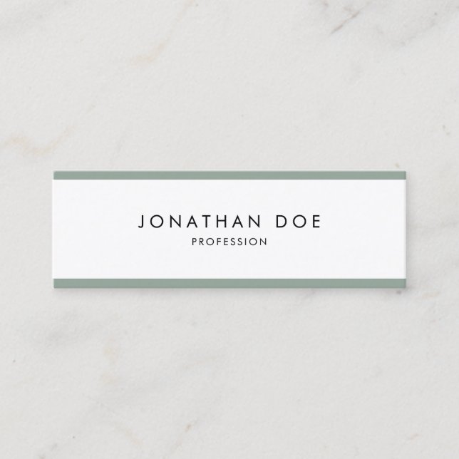 Modern Design Professional Simple Luxury Elegant Mini Business Card (Front)