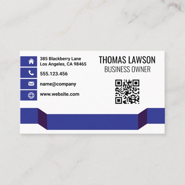 Modern Design | QR Code Business Card (Front)