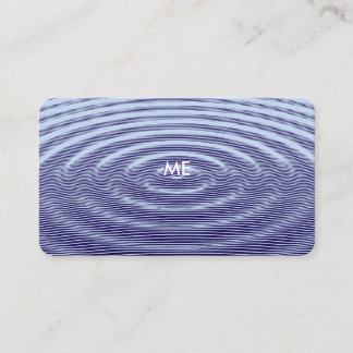 Modern Design Ripple Wave Pattern Customisable Business Card