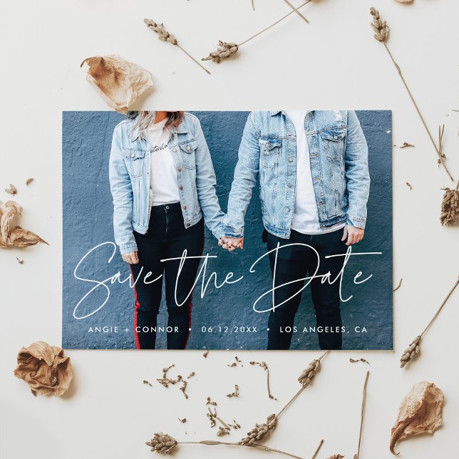 Modern design Save the Date photo card (Creator Uploaded)