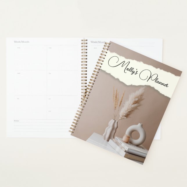 Modern design with customised name planner (Display)