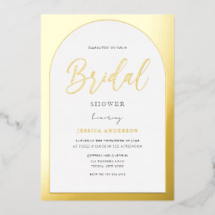 Modern Designer Gold Foil Arch Bridal Shower