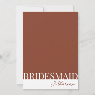 Modern Detailed Bridesmaids Proposal Card