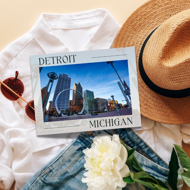 Modern Detroit Landmark Postcard (Detroit Landmark Postcard)