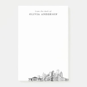 Modern Detroit Professional Gift Personalized Post-it Notes