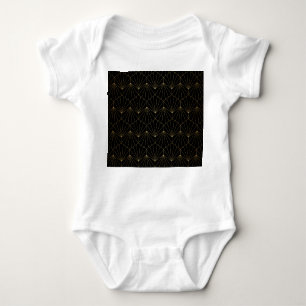 Modern diamond, art deco design baby bodysuit