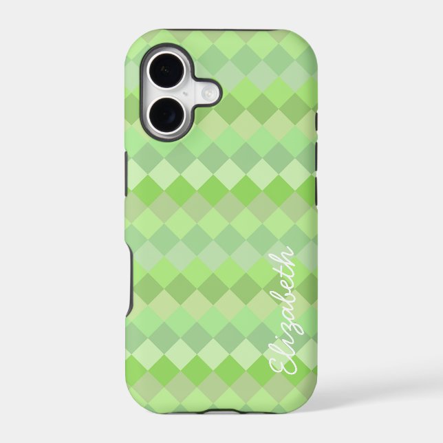 Modern Diamond Pattern | Mosaic Abstract Art 4 (Back)