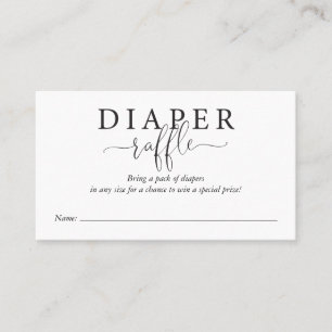 Modern Diaper Raffle Insert