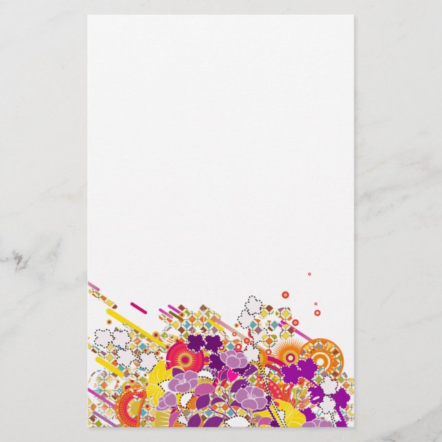 Modern Digital Collage Stationery (Front)