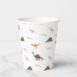 Modern Dinosaur Paper Cups