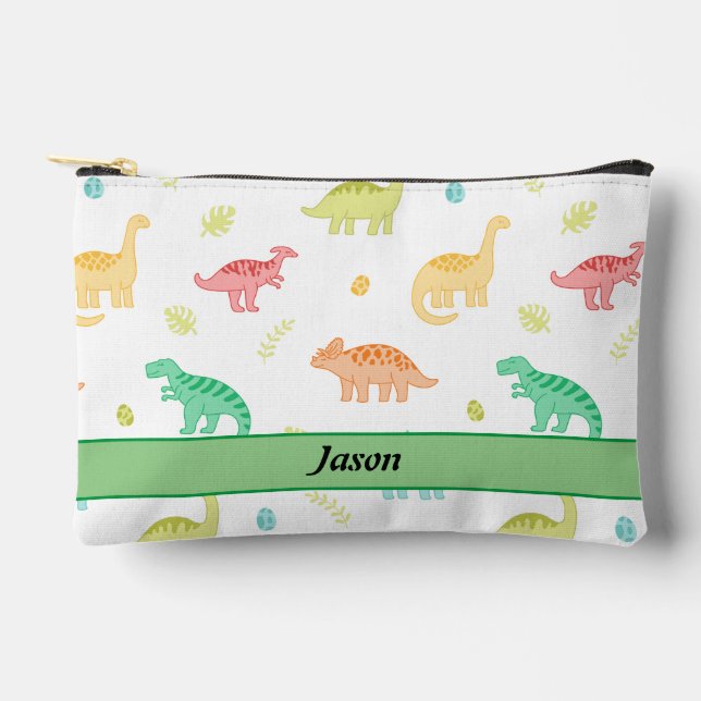 Modern Dinosaur Pattern Pencil  Accessory Pouch (Front)
