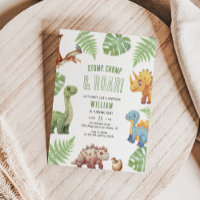 Modern Dinosaur Stomp Chomp & Roar Birthday
