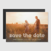 Modern Disco Text | Photo Save the Date