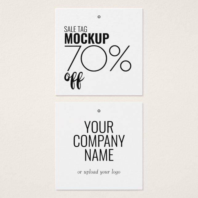 Modern Discount Sale Clothing Hang Tag (Front & Back)