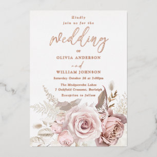 Modern Divine Rose Gold Blush All Seasons Wedding