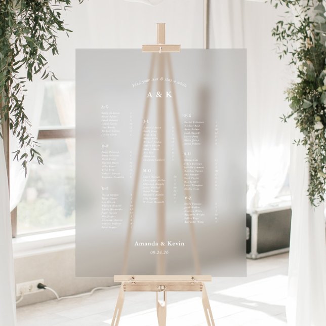 Modern DIY Wedding Seating Chart (Creator Uploaded)
