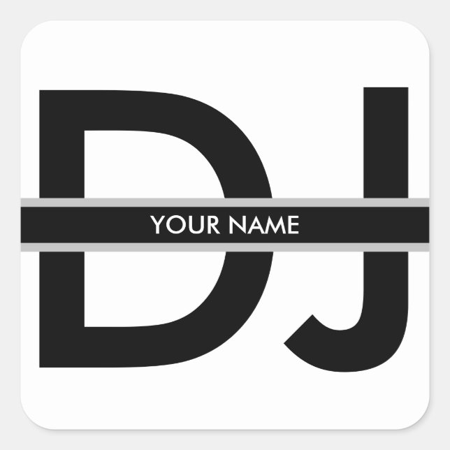 Modern DJ Sticker (Front)