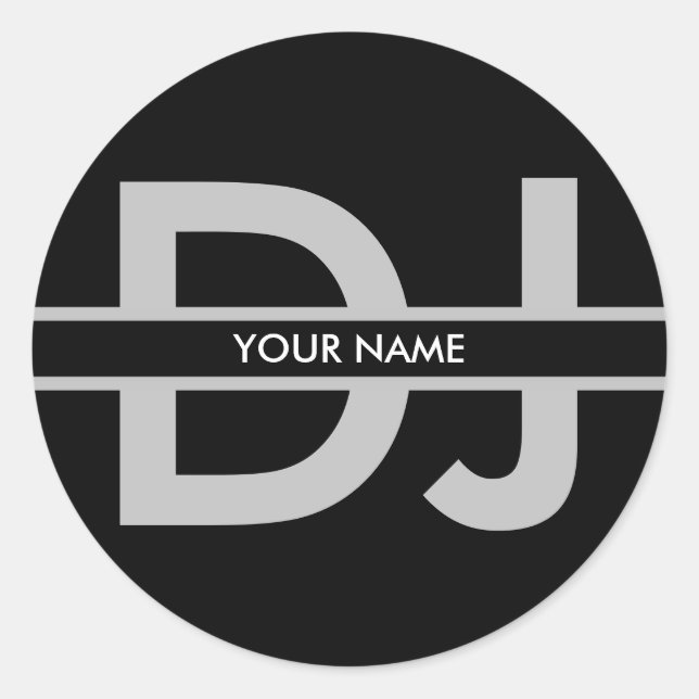 Modern DJ Sticker (Front)