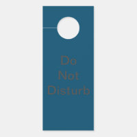 Modern Do Not Disturb Door Hanger
