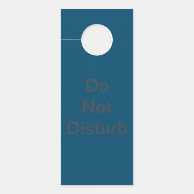 Modern Do Not Disturb Door Hanger (Front)