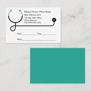 Modern Doctor Medical Appointment Cards