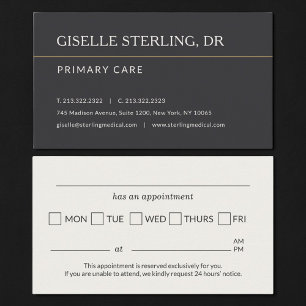 Modern Doctor Office Appointment Reminder Card