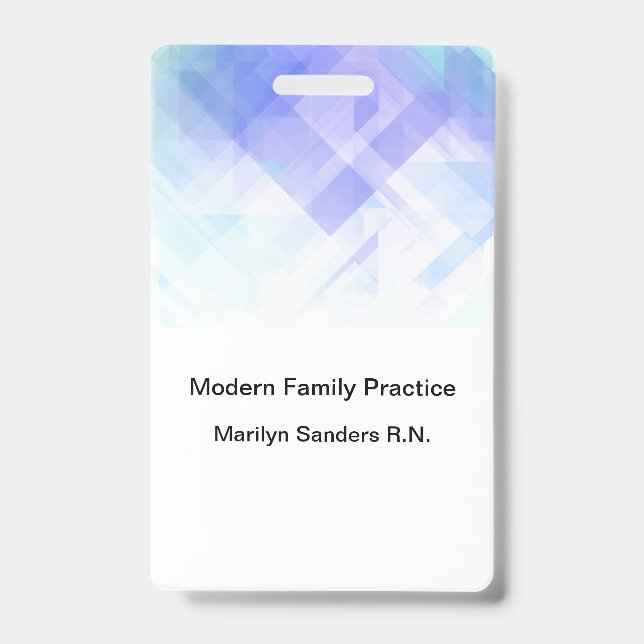 Modern Doctor Office Staff Name ID Badge (Front)