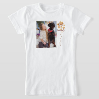 Modern Dog Lover Single Photo T-Shirt