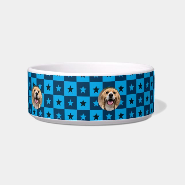 Modern Dog Mum Custom Name Personalised Dog Bowl (Right)