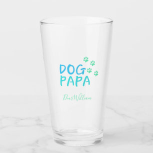Modern Dog Papa Glass
