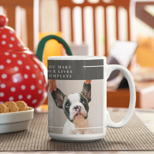 Modern Dog Photo   Dog Quote  Coffee Mug