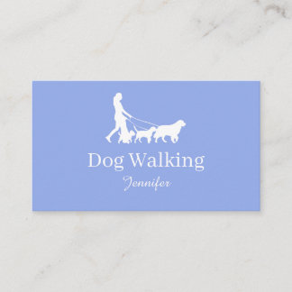 Modern Dog Walker Business Card