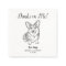 Modern Dog Wedding Cocktail Napkins 