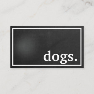 Modern dogs. loyalty punch card
