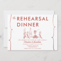 Modern Doodle | Italian Food | Rehearsal Dinner