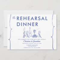 Modern Doodle | Italian Food | Rehearsal Dinner  
