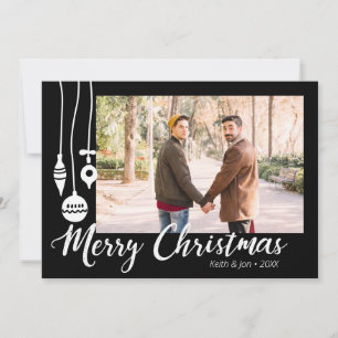 Modern Doodle Photo Holiday Card