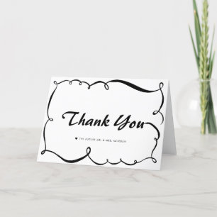 Modern Doodle Whimsical Thank You Cards